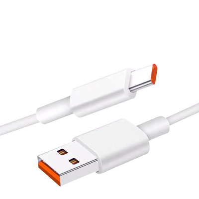 1m Uzunluk Beyaz Renk USB Şarj Veri Kablosu 20V 3A 60W USB 3.1 Hızlı Şarj İçin
