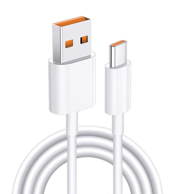 1m Uzunluk Beyaz Renk USB Şarj Veri Kablosu 20V 3A 60W USB 3.1 Hızlı Şarj İçin
