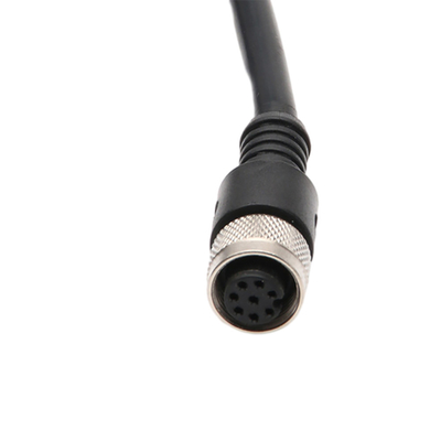 IP67 Su Geçirmez M12 2 Pin 3 Pin 4 Pin Konnektörlü Sağ Açılı Elektrik Teli Kablosu
