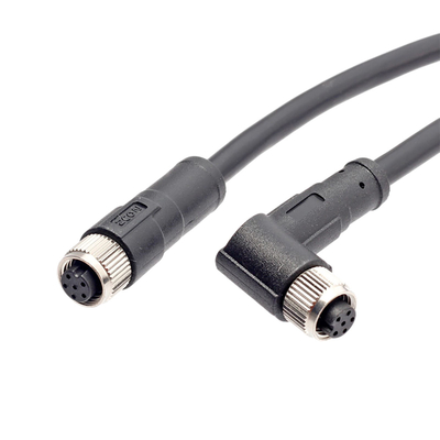 IP67 Su Geçirmez Kablo M8 Bağlantı Kablosu 5 Pin Dişi Kalıp Kalkanı PVC Kılıf Kabloları Elektrikli Bisiklet Scooter