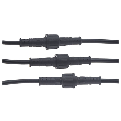 LED Işık Şeridi için PVC M11 Su Geçirmez Kablo Tertibatları 2 Pin 3 Pin 4 Pin