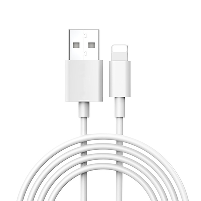Iphone Hızlı Şarj için OEM ODM PVC USB Şarj Veri Kablosu 2.4A