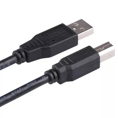 Siyah Yüksek Hızlı USB Kablosu, Bir Erkek - Bir Dişi 2.0 USB Yazıcı Kablosu