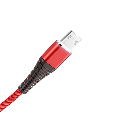 Naylon Örgülü Ceket USB Şarj Veri Kablosu 3Ft 2.4A Mp3 Mp4 için