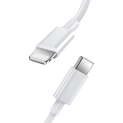 3 Ft Uzunluk USB Şarj Veri Kablosu Usb3.1 Usb C'den C'ye PVC Kılıflı Beyaz Renk
