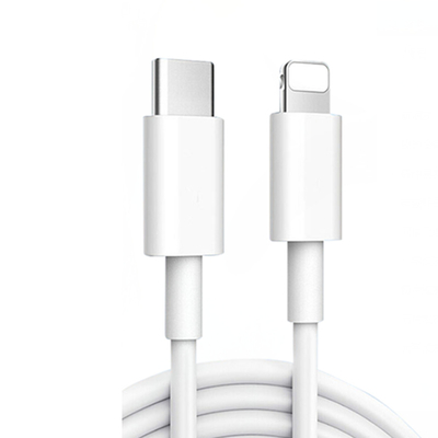3 Ft Uzunluk USB Şarj Veri Kablosu Usb3.1 Usb C'den C'ye PVC Kılıflı Beyaz Renk