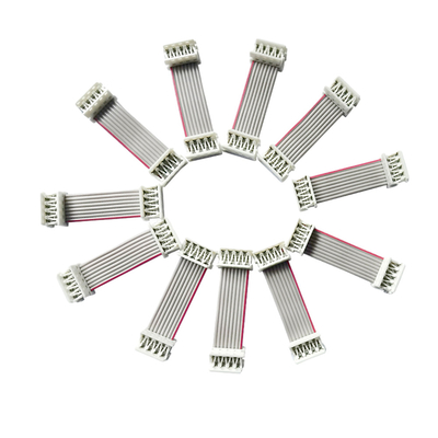 UL2651 Düz Şerit Kablolar 15cm Uzunluk 2.54mm 1.27mm Zifiri Gri Renk