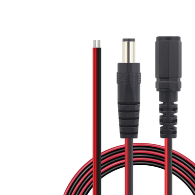 12V 24V Güç Kablosu Tertibatları DC5521 DC5525 DC35135 Açık Uçlu Fiş
