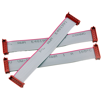 1,27 mm Aralıklı IDC Kablo Tertibatları AMP 215083 Kırmızı Renkli Konnektör Micro Match 12P