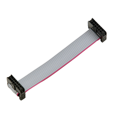2.00mm Pitch Çift Sıralı 2x3 Pimli 6 Pimli Konnektörlü Düz Şerit IDC Kablo Tertibatları