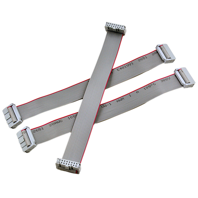 2.54mm Çift Sıralı IDC Düz Şerit Kablo UL2651 Tip 28AWG Erkek Fiş