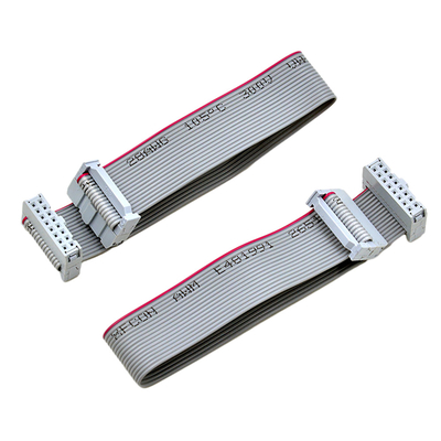 2.54mm Çift Sıralı IDC Düz Şerit Kablo UL2651 Tip 28AWG Erkek Fiş