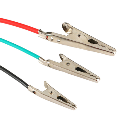 Çift Uçlu Timsah Güç Kablosu Tertibatları Kordon 100cm Uzunluk PVC DEMİR Malzeme