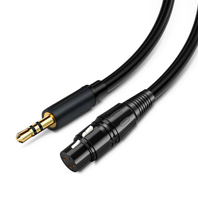 Video Ses İçin Özelleştirilmiş 3,5 Mm Jak Sarmal Kablo 7 Pin XLR Erkek Kadın 3 Pin Xlr