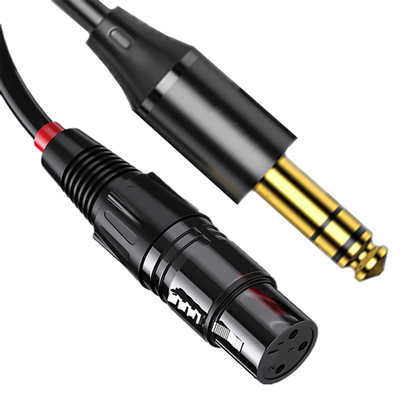 Video Ses İçin Özelleştirilmiş 3,5 Mm Jak Sarmal Kablo 7 Pin XLR Erkek Kadın 3 Pin Xlr