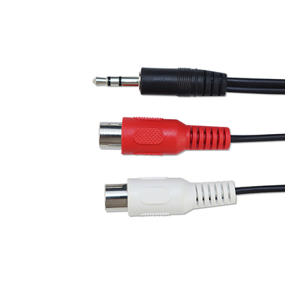 20m Video Ses Kabloları 3 RCA'dan 3 RCA'ya Erkek Tak Adaptörlü Ses Dönüştürücü
