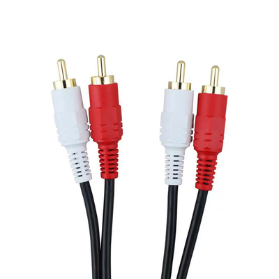20m Video Ses Kabloları 3 RCA'dan 3 RCA'ya Erkek Tak Adaptörlü Ses Dönüştürücü