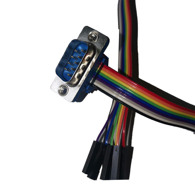 Özelleştirilmiş Ses Video Kabloları DIDC Tipi DB9 Pin - 2.54mm Pitch 10P