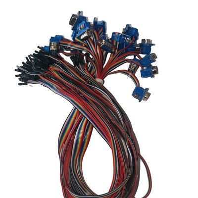Özelleştirilmiş Ses Video Kabloları DIDC Tipi DB9 Pin - 2.54mm Pitch 10P