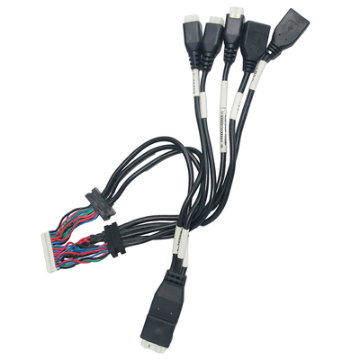 ATX Mahfazası Aşırı Kalıplama Kablo Montajı JST PH2.0 USB2.0 Dişiye Kablo Sıkma Muhafazası