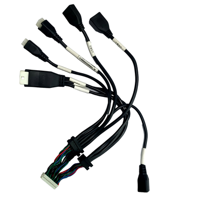 ATX Mahfazası Aşırı Kalıplama Kablo Montajı JST PH2.0 USB2.0 Dişiye Kablo Sıkma Muhafazası