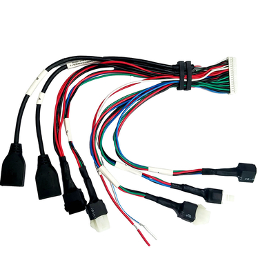ATX Mahfazası Aşırı Kalıplama Kablo Montajı JST PH2.0 USB2.0 Dişiye Kablo Sıkma Muhafazası