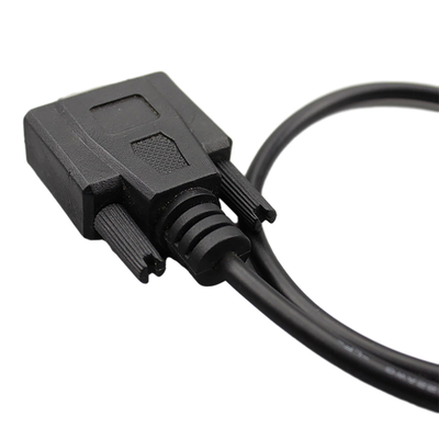 Özel RS232 Overmolding Kablo Tertibatları DB9 Dişi - USB 2.0 B Erkek Tipi