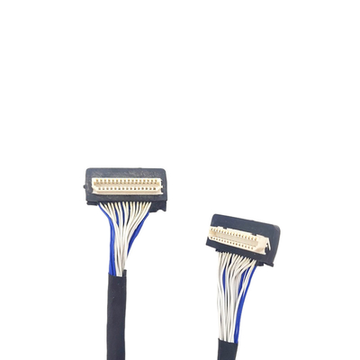 DF9 31pin Özel LVDS Kablosu, Esnek Koaksiyel Kablo 1mm Pitch Konnektör Tipi