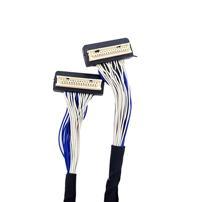 DF9 31pin Özel LVDS Kablosu, Esnek Koaksiyel Kablo 1mm Pitch Konnektör Tipi