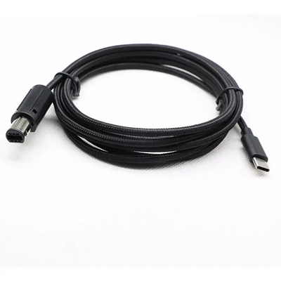 2m Örgülü Gamecube Denetleyici Kablosu Tip C USB 2.0 Erkek - 6pin Erkek