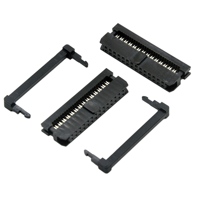 IDC Dişi 14 Pimli Kablo Konnektörü Siyah Renk 1.27mm 2.0mm Pitch
