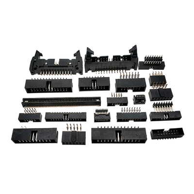 Sağ Açılı Dişi Baskılı Devre Kartı Konnektörleri Çift Sıralı 1.27mm 2.54mm Pitch Box Header