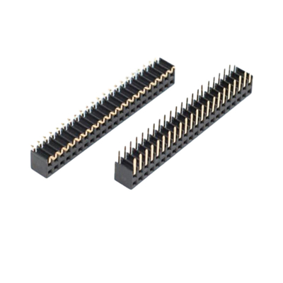 Doğrudan sağ açılı PCB Kadın Bağlantısı 0.5A'dan 3A'ya Delikten 2.54mm 2.0mm Pitch