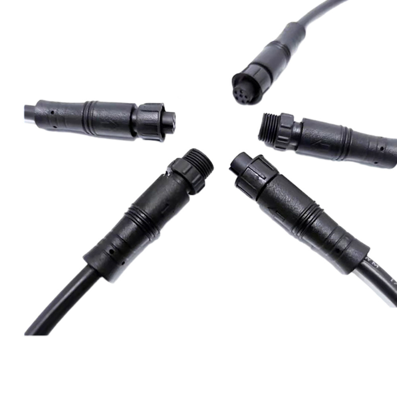 6 Pin M10 Su Geçirmez Uzatma Kablosu 4 Ft Uzunluk E Bisiklet Hızlı Bağlantı