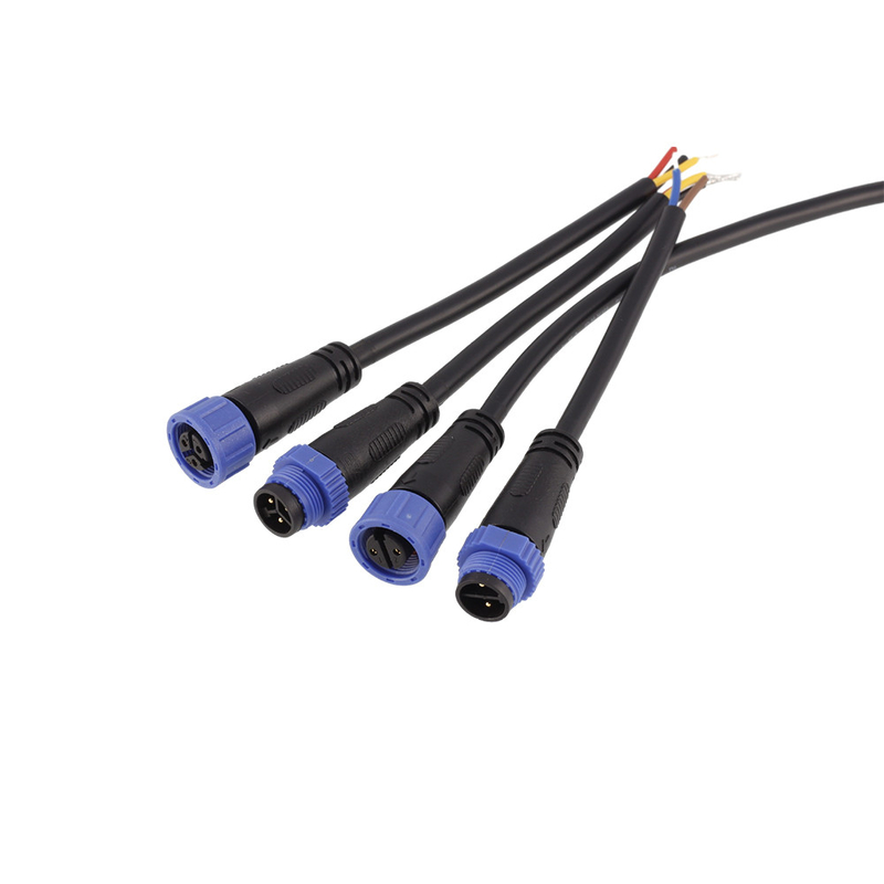 Güneş Enerjisi için 1 Metre M15 Su Geçirmez Uzatma Kabloları F Şekli Plastik Kabuk PVC Ceket