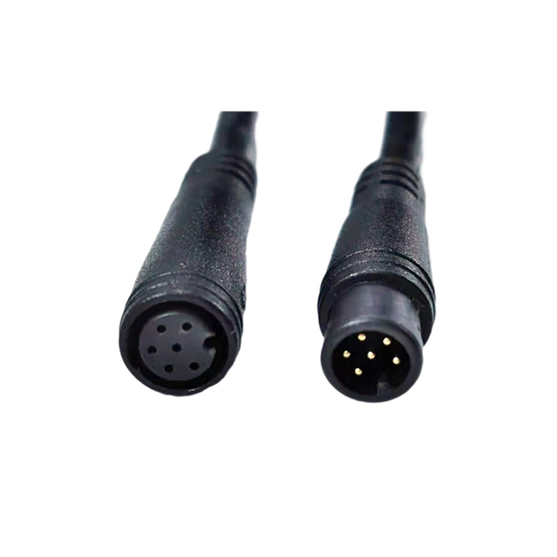 3 Ft Uzunluk Erkek Kadın M8 6pin Su Geçirmez Bisiklet GPS Konumlandırma Kablosu PVC Ceket