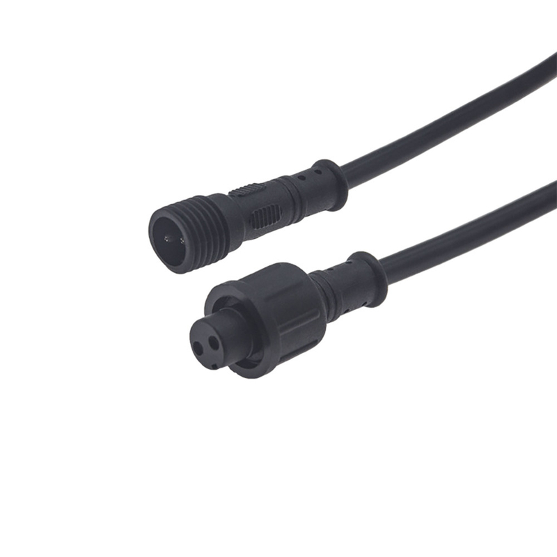 LED Işık Şeridi için PVC M11 Su Geçirmez Kablo Tertibatları 2 Pin 3 Pin 4 Pin