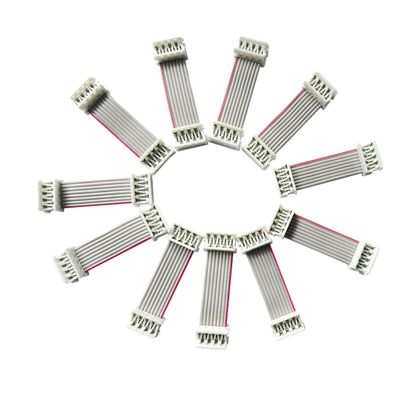 UL2651 Düz Şerit Kablolar 15cm Uzunluk 2.54mm 1.27mm Zifiri Gri Renk