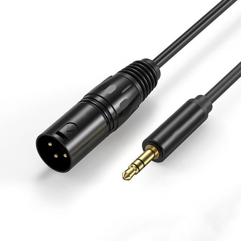 Video Ses İçin Özelleştirilmiş 3,5 Mm Jak Sarmal Kablo 7 Pin XLR Erkek Kadın 3 Pin Xlr