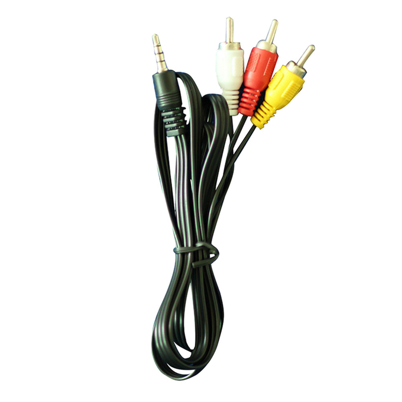 TV VCR için 1 Metre Video Ses Kabloları Kırmızı Sarı Beyaz Renk DC 3.5mm