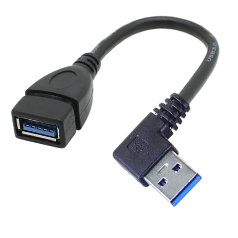 2.4A USB Şarj Veri Kablosu, Sağ Yukarı Aşağı Sol Açı Uzatma Güç Kaynağı Kablosu