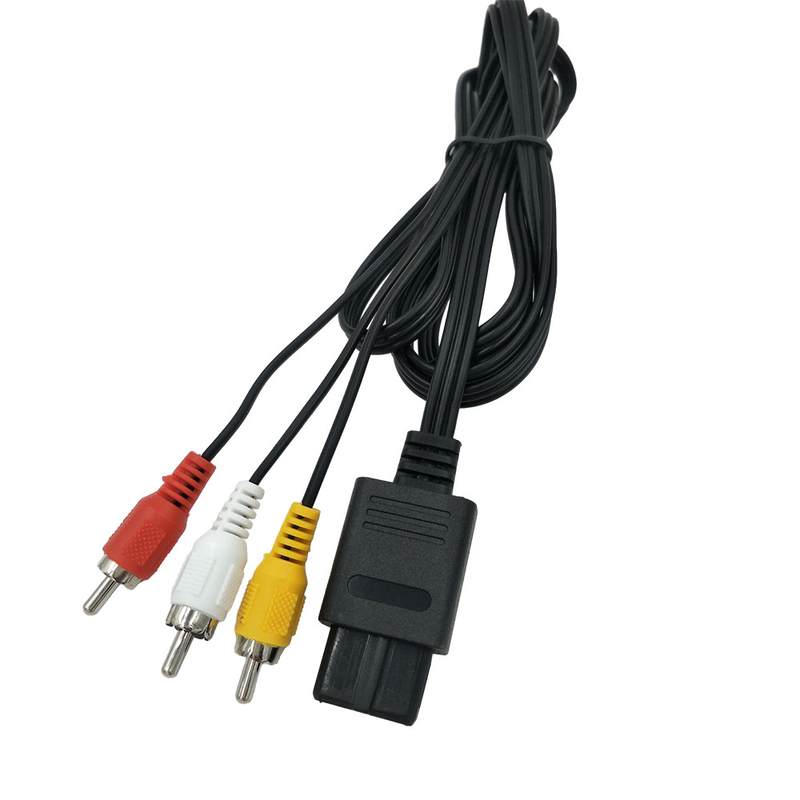 6ft Gamecube Ses Video Kablosu, Nintendo 64 N64 için AV Kompozit Kordon