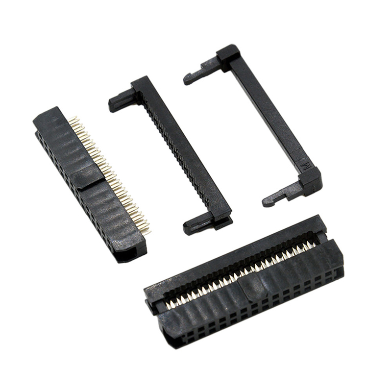 IDC Dişi 14 Pimli Kablo Konnektörü Siyah Renk 1.27mm 2.0mm Pitch