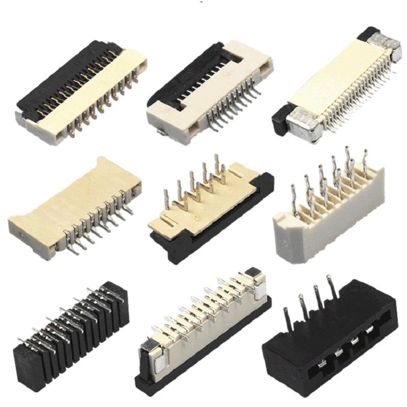 0.5mm 0.8mm 1.0mm Pitch ile SMT ZIF DIP 40 Pin FFC Konnektörü