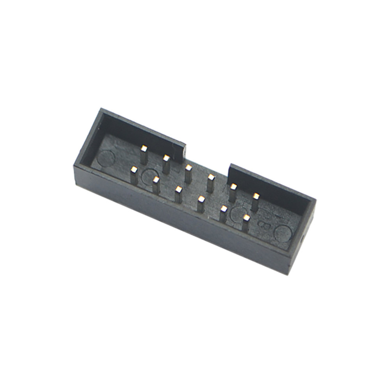 Sağ Açılı Dişi Baskılı Devre Kartı Konnektörleri Çift Sıralı 1.27mm 2.54mm Pitch Box Header