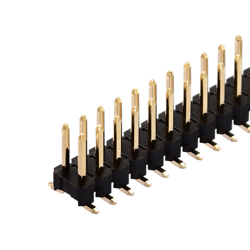 Düz Dik Açı SMT Pin Başlık Konnektörü Tek Çift Sıralı Tip