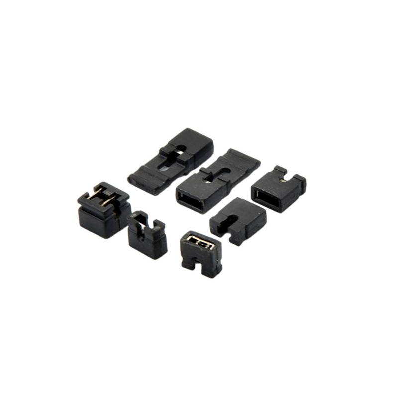 ROHS Onaylı Mini Jumper Konnektörü, Dişi 2 Pimli Konnektör 2mm 2.54mm 3.96mm Pitch