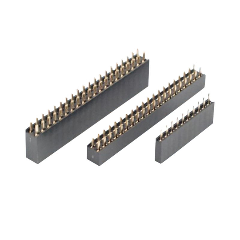 Doğrudan sağ açılı PCB Kadın Bağlantısı 0.5A'dan 3A'ya Delikten 2.54mm 2.0mm Pitch