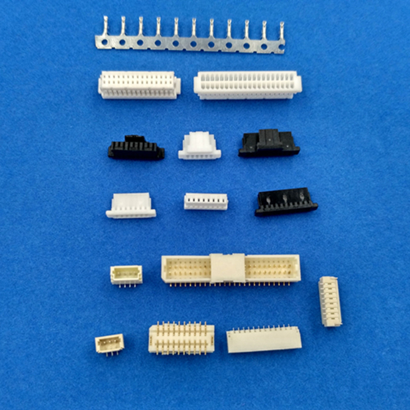 1.0mm Pitch PA66 Malzeme JST SH Bağlantısı Crimp Kontu için Kabloya Taş Bağlayıcısı